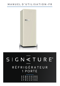 Manual Signature SFM238VBE Fridge-Freezer