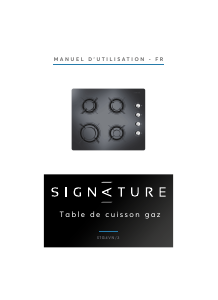 Mode d’emploi Signature STG4VN/3 Table de cuisson