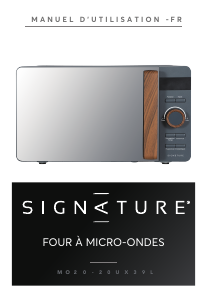 Mode d’emploi Signature MO20-20UX39L Micro-onde