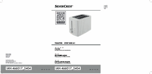 Εγχειρίδιο SilverCrest STKP 800 A1 Φρυγανιέρα