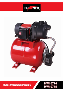 Bedienungsanleitung Grafner HW10775 Wasserpumpe