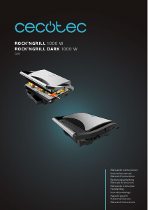Manuál Cecotec Rock’nGrill 1000 Dark Kontaktní gril