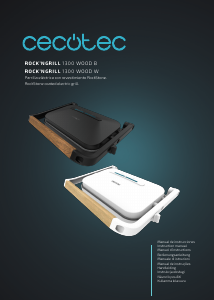 Manuál Cecotec RocknGrill 1200 Wood W Kontaktní gril