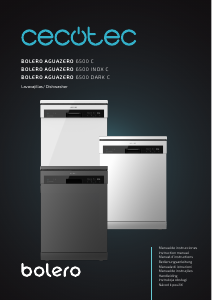 Manual Cecotec Bolero Aguazero 6500 Inox C Máquina de lavar louça