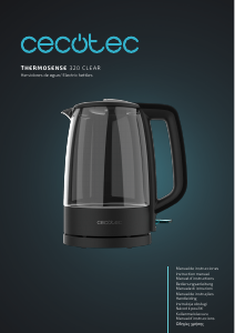 Manuale Cecotec ThermoSense 320 Clear Bollitore