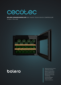 Manual de uso Cecotec GrandSommelier Duo 36000 Touch Black Compressor Vinoteca