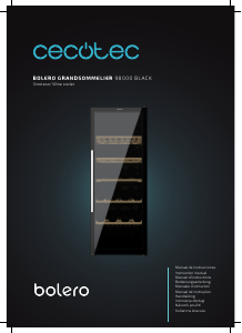 Kullanım kılavuzu Cecotec Bolero GrandSommelier 98000 Black Şarap dolabı