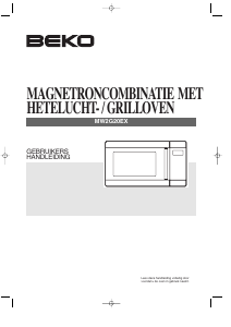 Handleiding BEKO MW 2G20 EX Magnetron