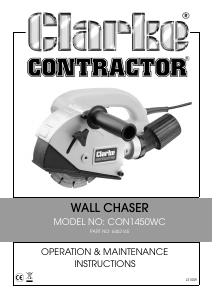 Manual Clarke CON 1450WC Wall Chaser