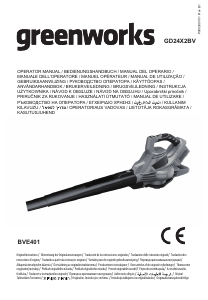 Manual Greenworks GD24X2BV Leaf Blower