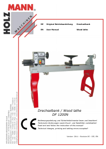 Bedienungsanleitung Holzmann DF 1200N Drehbank