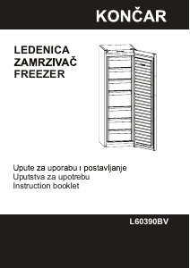 Priručnik Končar L60390BV Zamrzivač