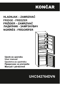 Прирачник Končar UHC542764DVN Фрижидер-замрзнувач