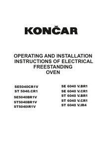 Priručnik Končar ST5040IR1V Raspon