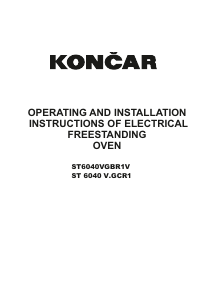 Priručnik Končar ST6040VGBR1V Raspon