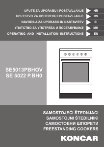 Priručnik Končar SE5013PBHOV Raspon