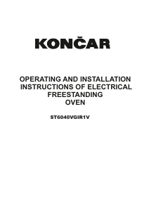 Priručnik Končar ST6040VGIR1V Raspon