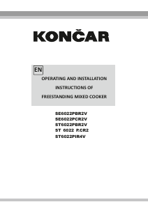 Priručnik Končar ST6022PBR2V Raspon