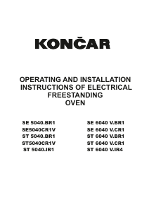 Priručnik Končar SE5040CR1V Raspon