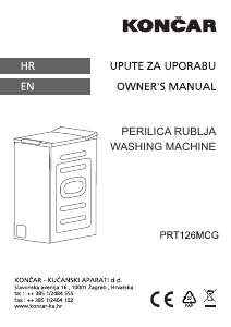 Handleiding Končar PRT126MCG Wasmachine