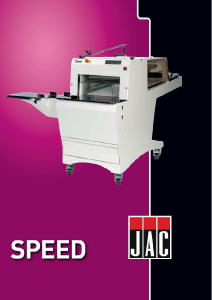 Handleiding JAC Speed Broodsnijmachine