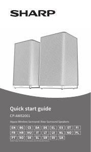 Manuale Sharp CP-AWS2001 Altoparlante