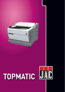 Handleiding JAC Topmatic Broodsnijmachine