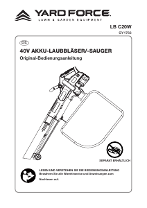 Bedienungsanleitung Yard Force LB C20W Laubblaser