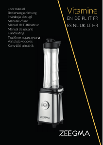 Manual de uso Zeegma Vitamine Batidora