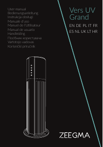 Manuale Zeegma Vers UV Grand Umidificatore
