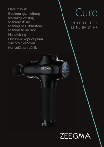 Manual de uso Zeegma Cure Masajeador