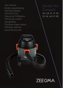 Manual de uso Zeegma Zonder Pro Compact Aspirador