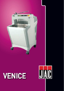Handleiding JAC Venice Broodsnijmachine