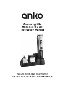 Handleiding Anko RFC-568 Baardtrimmer
