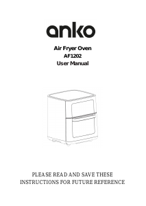 Handleiding Anko AF1202 Friteuse