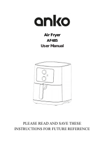 Handleiding Anko AF485 Friteuse