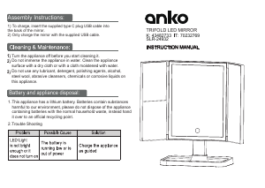Handleiding Anko SLR-24932 Spiegel