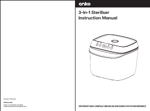 Handleiding Anko 42963080 Sterilisator