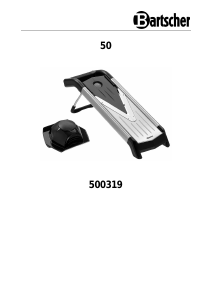 Manual Bartscher 500319 Mandoline