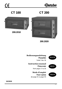 Handleiding Bartscher CT 200 Pizza Oven