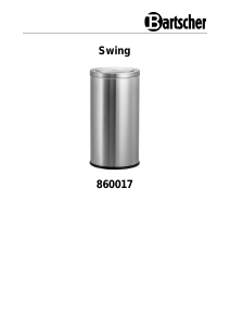 Handleiding Bartscher 860017 Swing Prullenbak