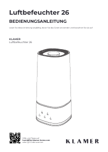 Manual Klamer 26 Humidifier
