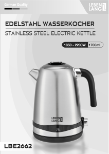 Handleiding Lebenlang LBE2662 Waterkoker