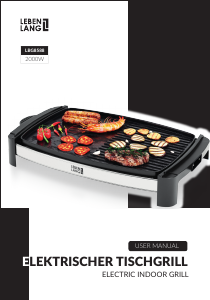 Bedienungsanleitung Lebenlang LBG8588 Tischgrill