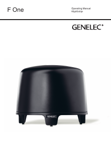 Manual Genelec F One Subwoofer