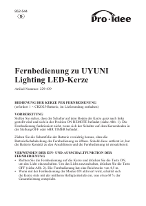 Bedienungsanleitung Uyuni 229-439 LED kerze
