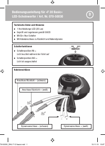 Bedienungsanleitung Fuxon F 20 Fahrradlampe