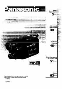 Handleiding Panasonic NV-V10B Camcorder