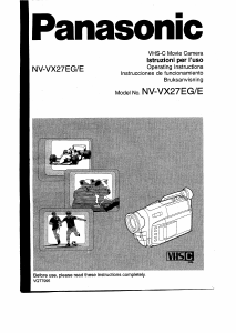 Handleiding Panasonic NV-VX27E Camcorder