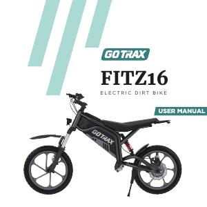 Handleiding GOTRAX Fitz16 Elektrische fiets